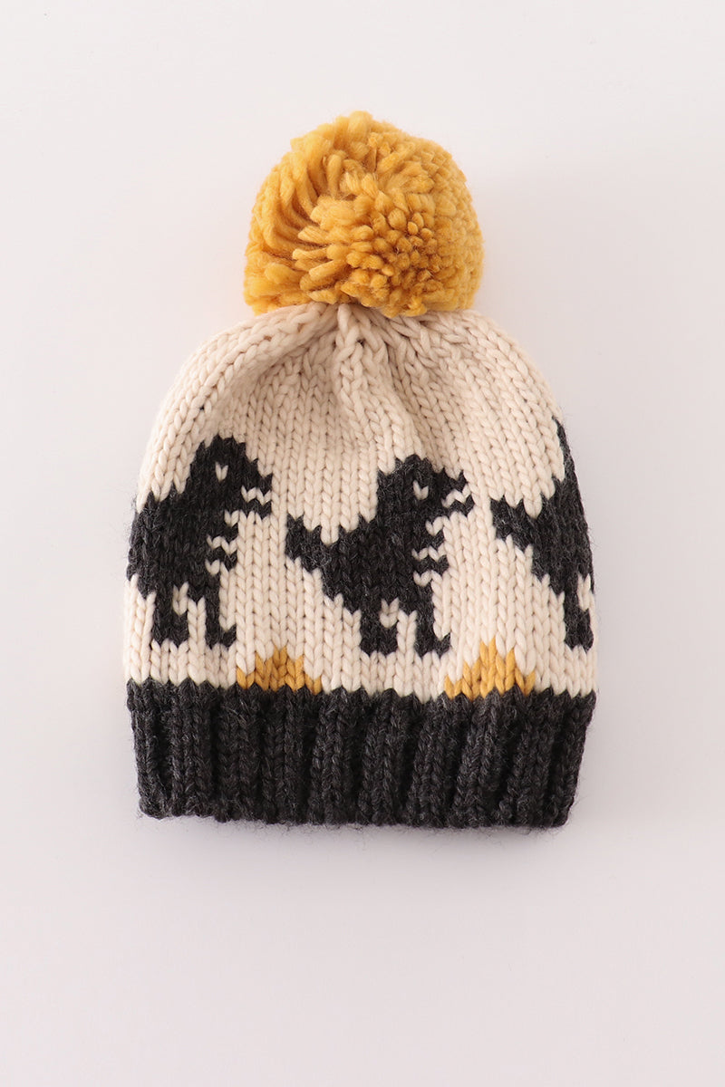 Baby Pom Pom Dinosaur hat