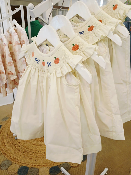 Angel Sleeve Sandy Smocked Dress